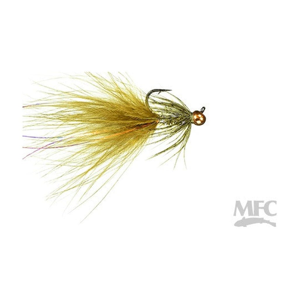 Rowley's Pitching Leech - Olive/Burnt Orange Bead - Flies - Fly Fish Food