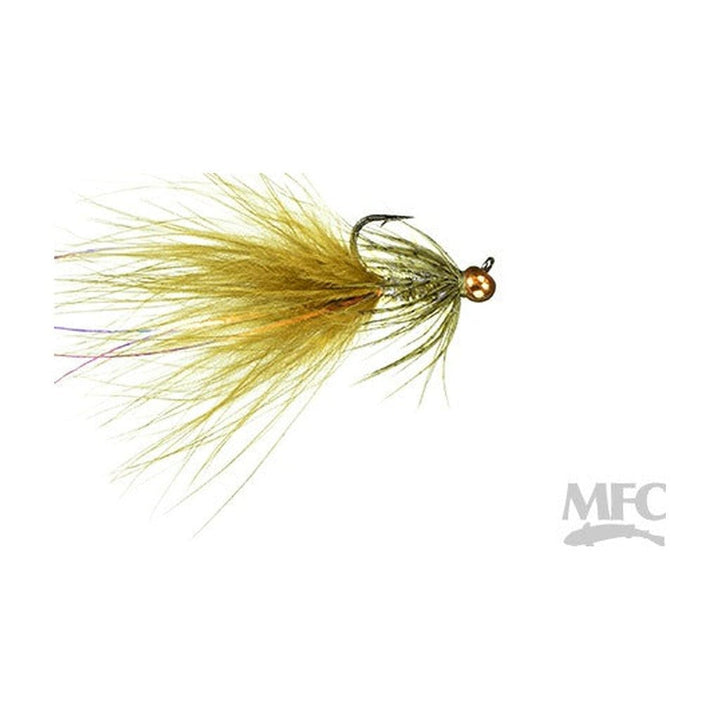 Rowley's Pitching Leech - Olive/Burnt Orange Bead - Flies - Fly Fish Food
