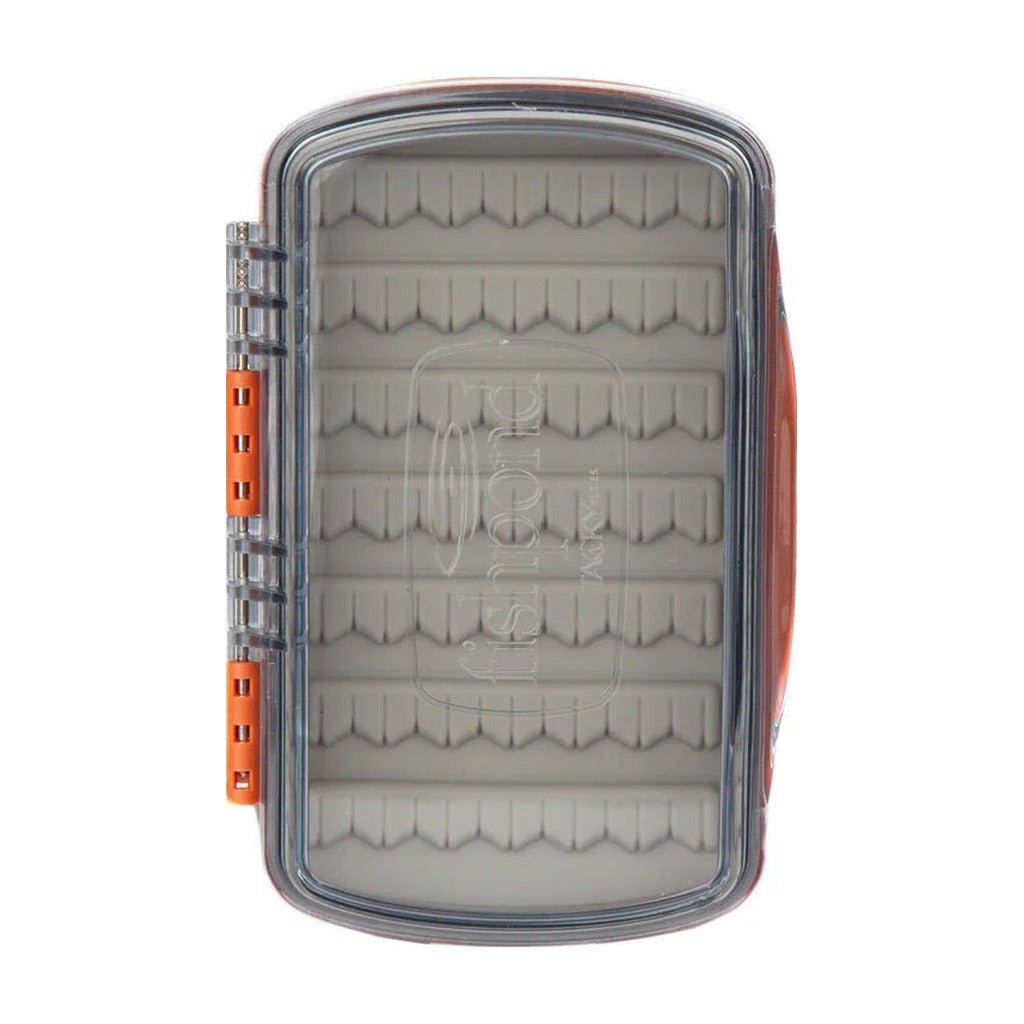 Tacky Pescador Fly Box - Small - Burnt Orange - Clear - Fly Boxes - Fly Fish Food
