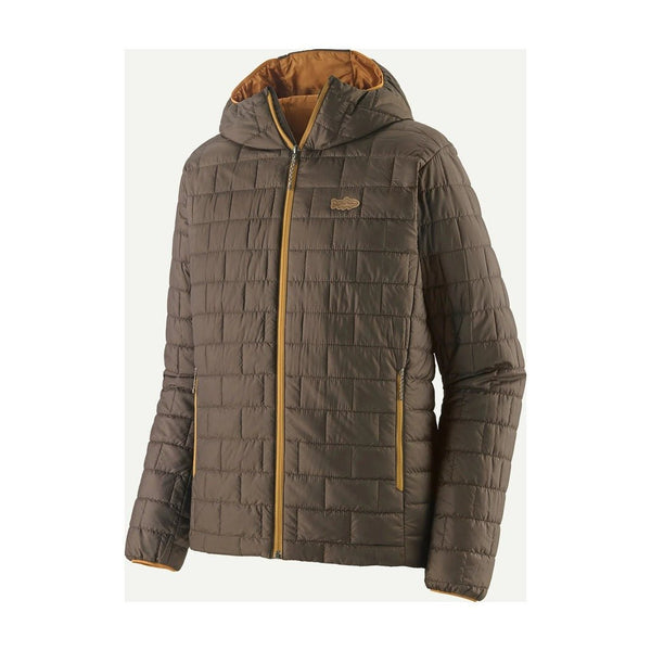 Patagonia 中綿 フード Patagonia - Men's Nano Puff Fitz Roy Trout Jacket - Otter Brown