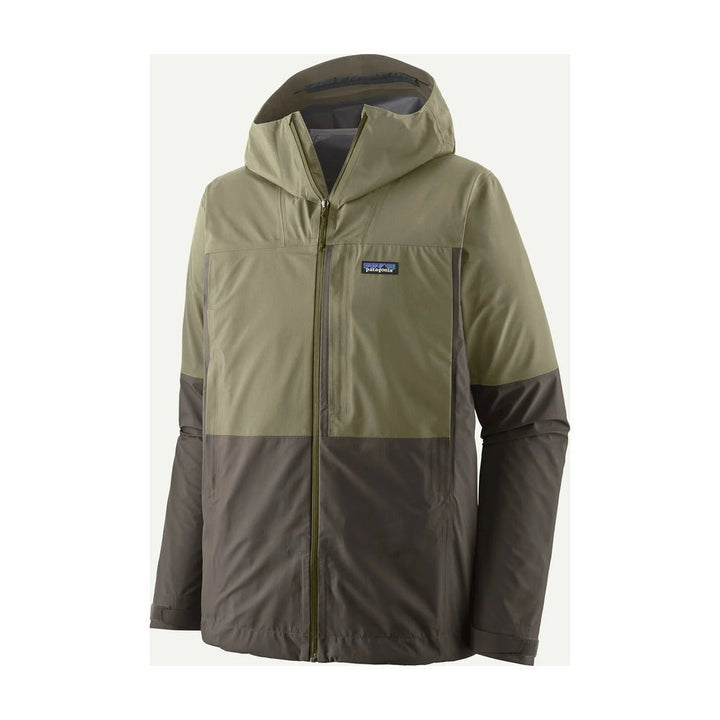 Patagonia - M's Boulder Fork Rain Jacket - Forge Grey w/River Rock Green - Apparel - Fly Fish Food