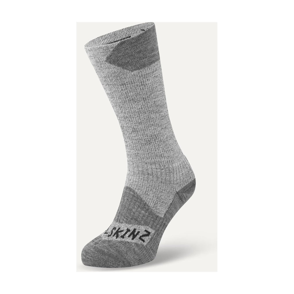 Sealskinz - Raynham Waterproof All Weather Mid - Length Sock - Grey - Apparel - Fly Fish Food