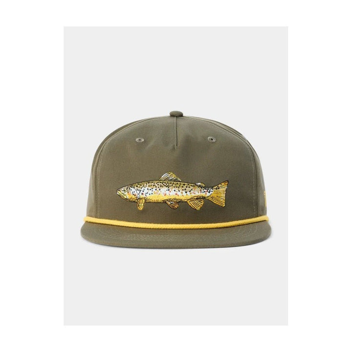 Duck Camp Grandpa Brown Trout Hat - Military Green - Hats - Fly Fish Food