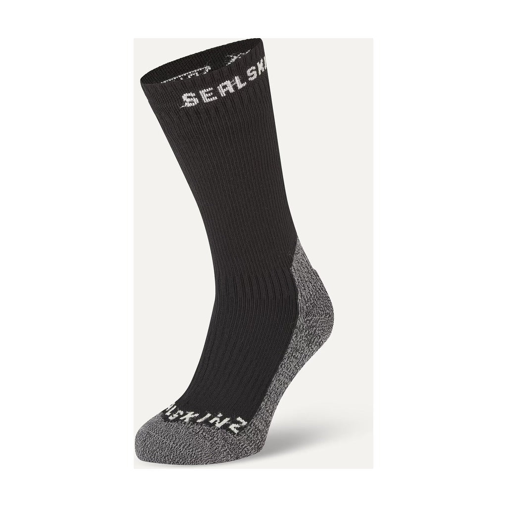 Sealskinz - Stanfield Waterproof Extreme Cold Weather Mid Length Sock - Black - Apparel - Fly Fish Food
