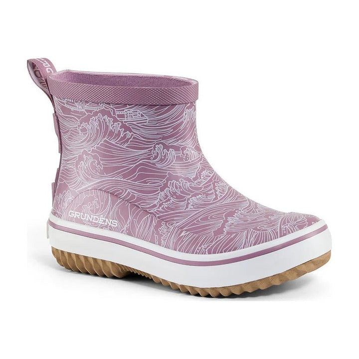 Grundens Kid's Guppy Rain Boot - Orchid Wave Print - Boots & Cleats - Fly Fish Food