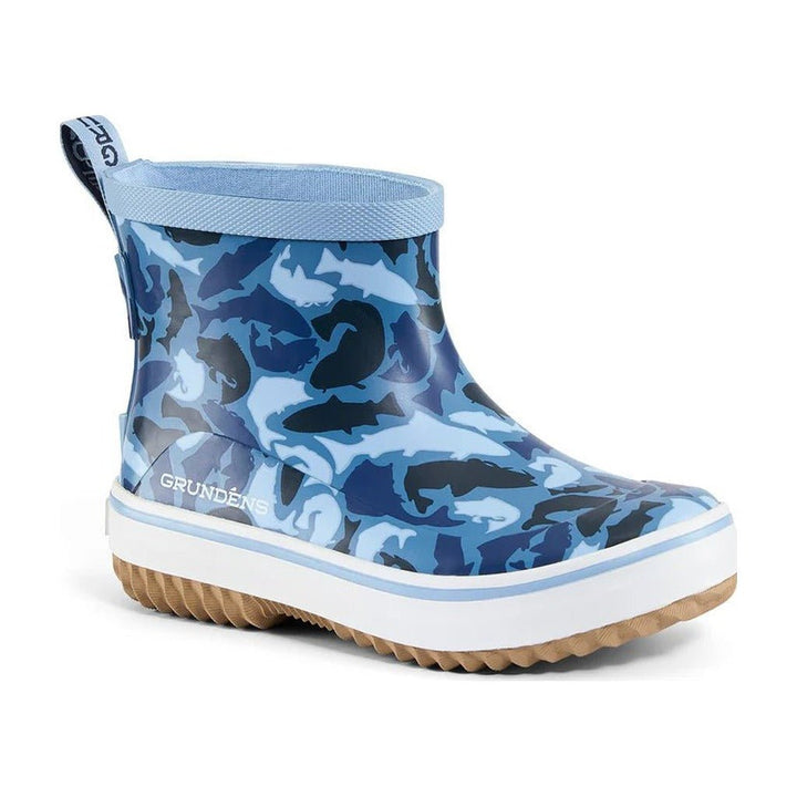 Grundens Kid's Guppy Rain Boot - Blue Fish Camo - Boots & Cleats - Fly Fish Food