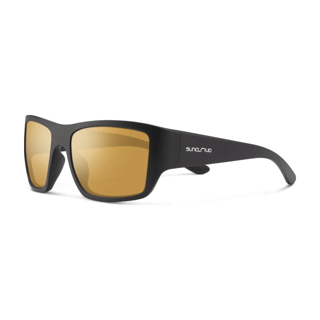 Suncloud Sculpin - Matte Black - Polarized Sienna Mirror Lens - Sunglasses - Fly Fish Food