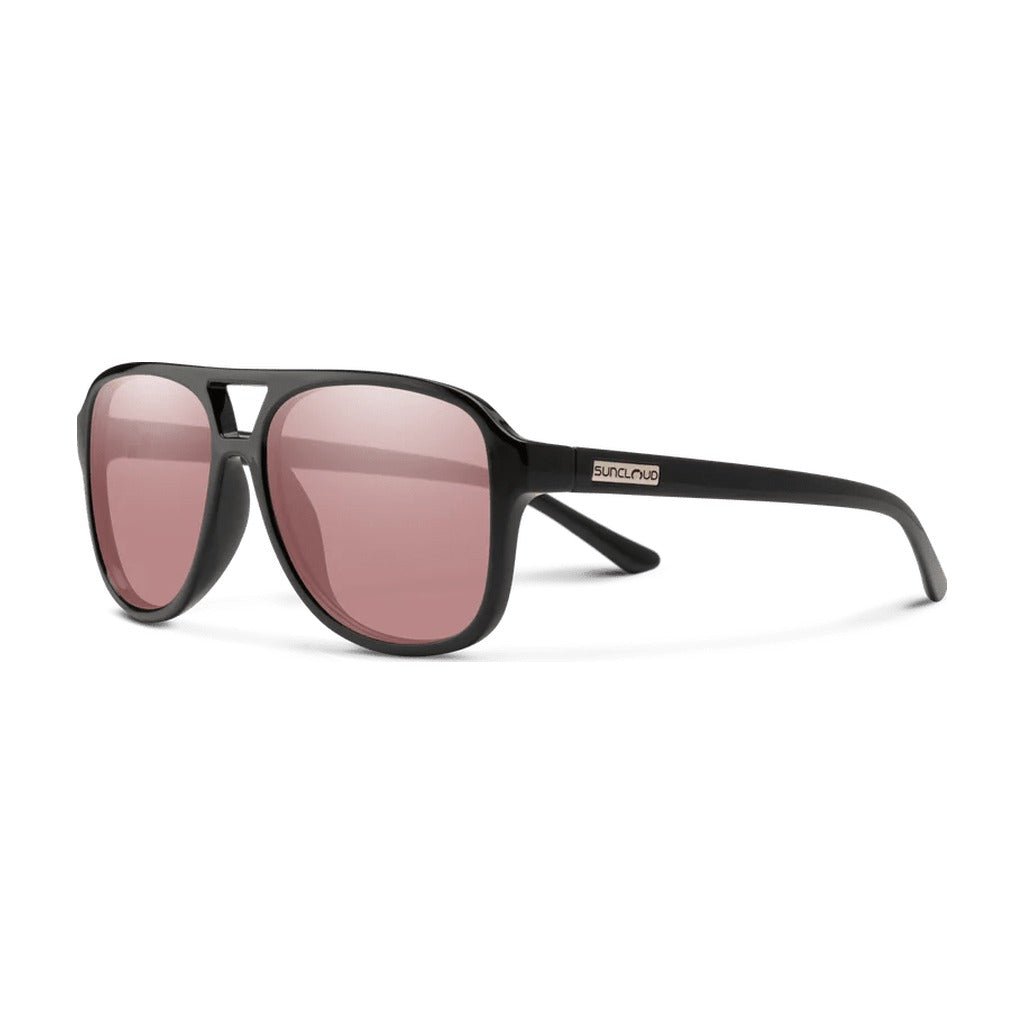 Suncloud Sandy - Black - Polarized Low Light Rose Lens - Sunglasses - Fly Fish Food