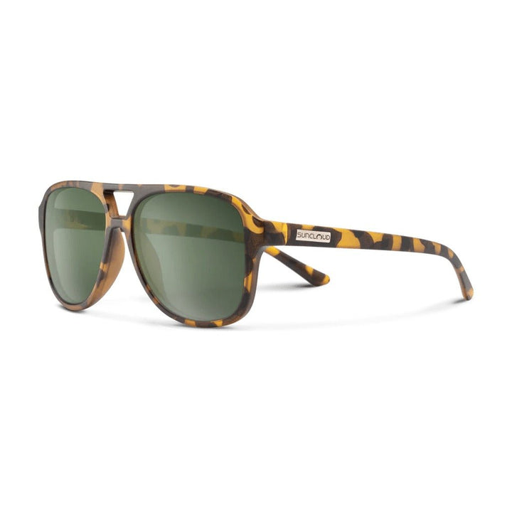 Suncloud Sandy - Matte Yellow Tortoise - Polarized Gray Green Lens - Sunglasses - Fly Fish Food