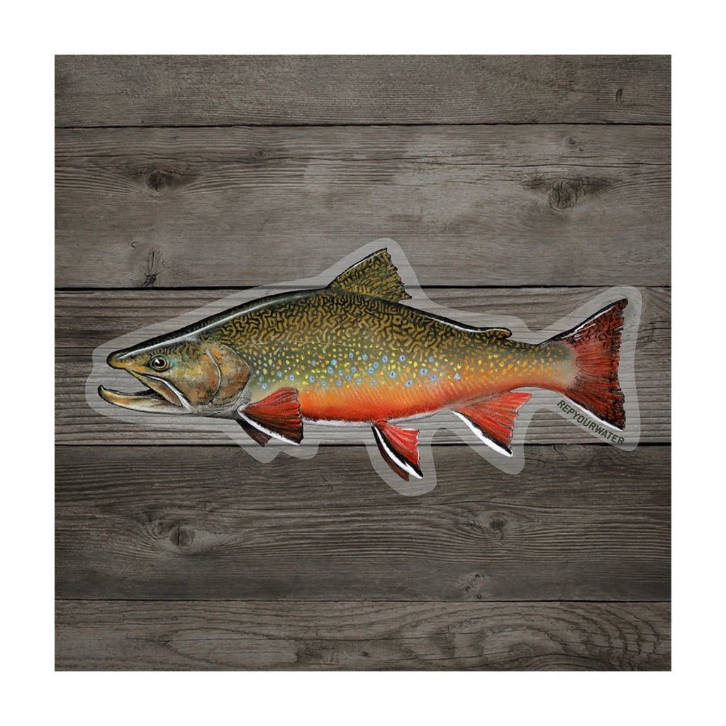 Rep Your Water - Brookie Sticker - Stickers - Fly Fish Food