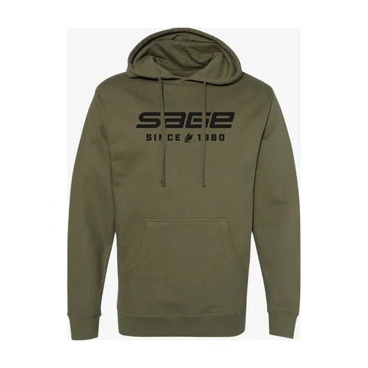 Sage Since 1980 Hoodie - Army - Apparel - Fly Fish Food