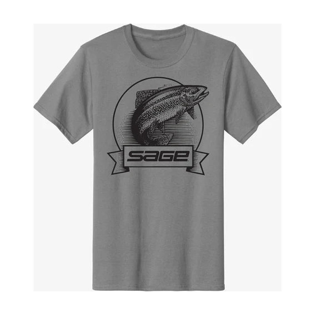 Sage Heritage Tee - Gray - Apparel - Fly Fish Food