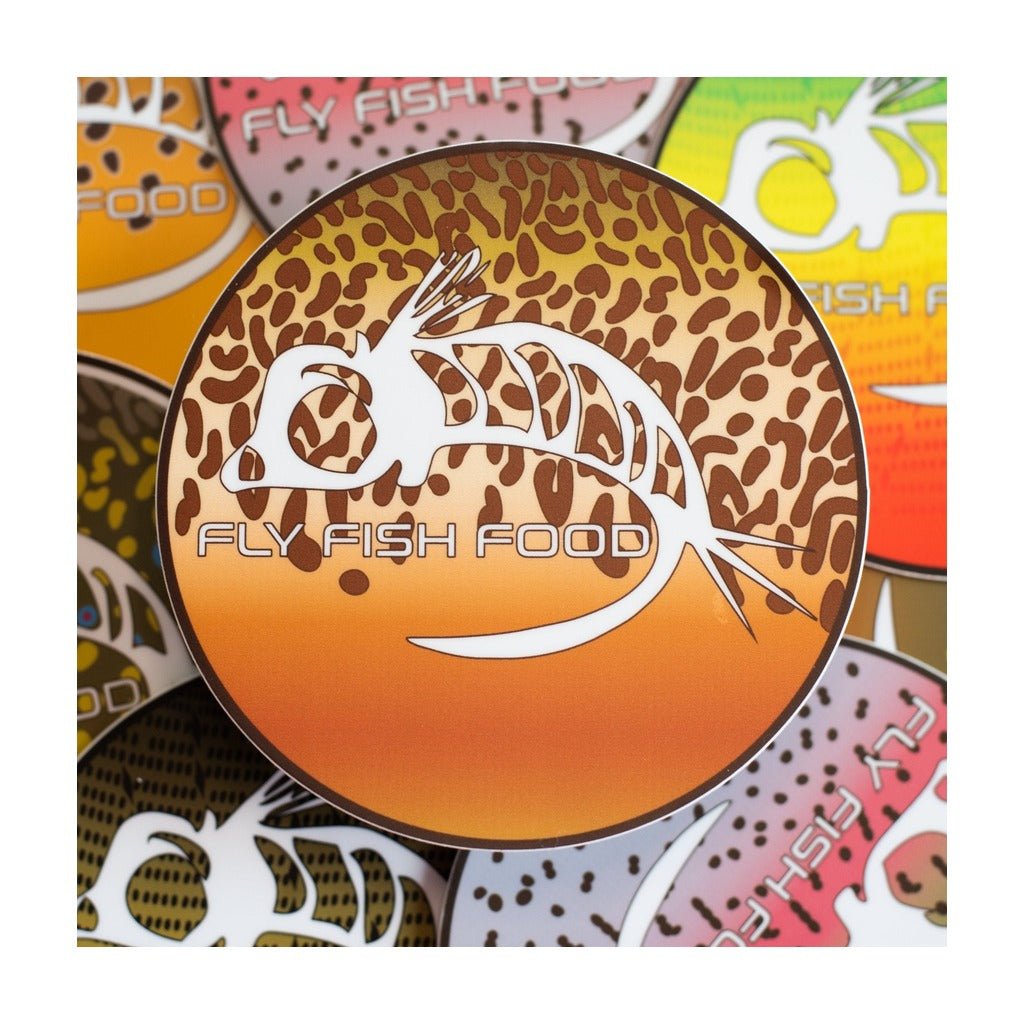 Fly Fish Food Sticker - Tiger Trout (5") - Stickers - Fly Fish Food