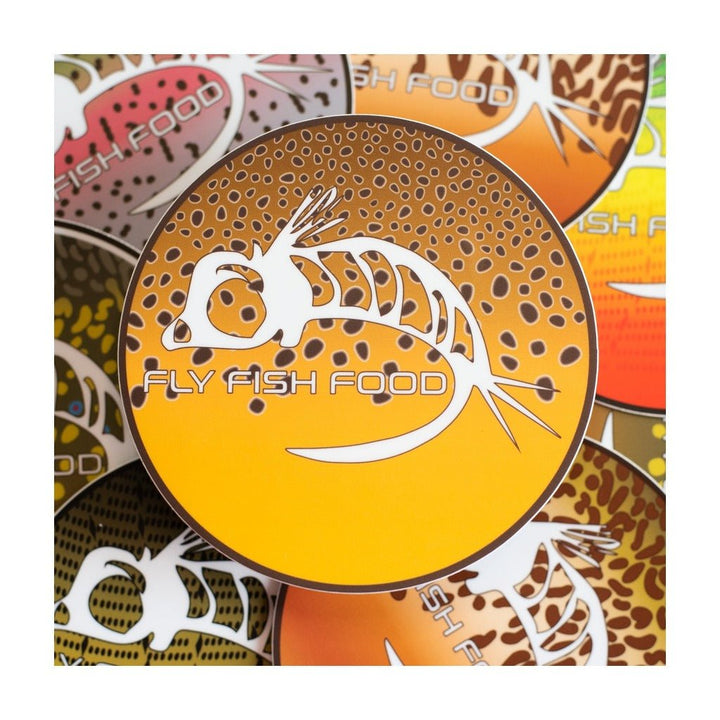 Fly Fish Food Sticker - Brown Trout (5") - Stickers - Fly Fish Food