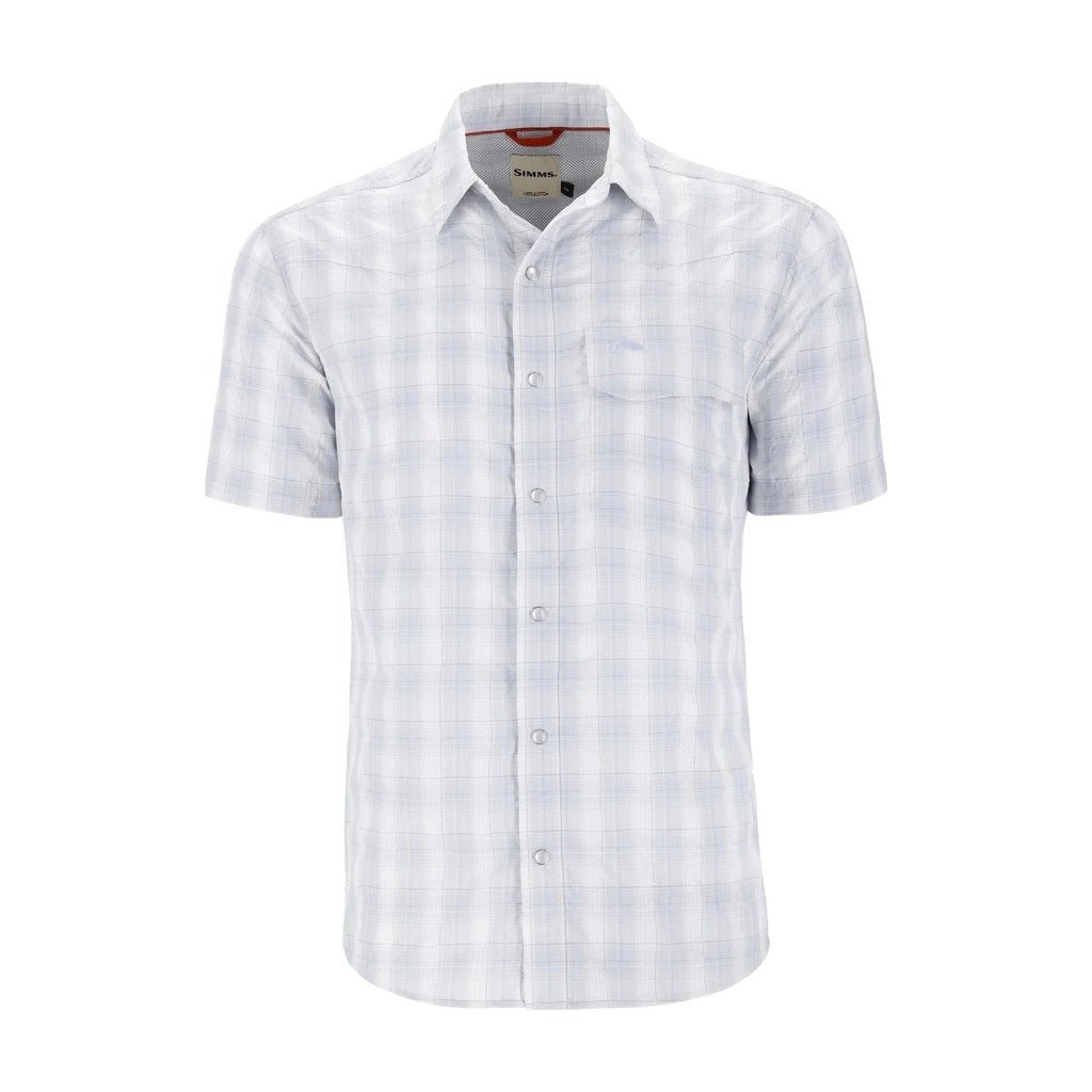 Simms - M's Big Sky Shirt - Short Sleeve - White Bimini - Apparel - Fly Fish Food