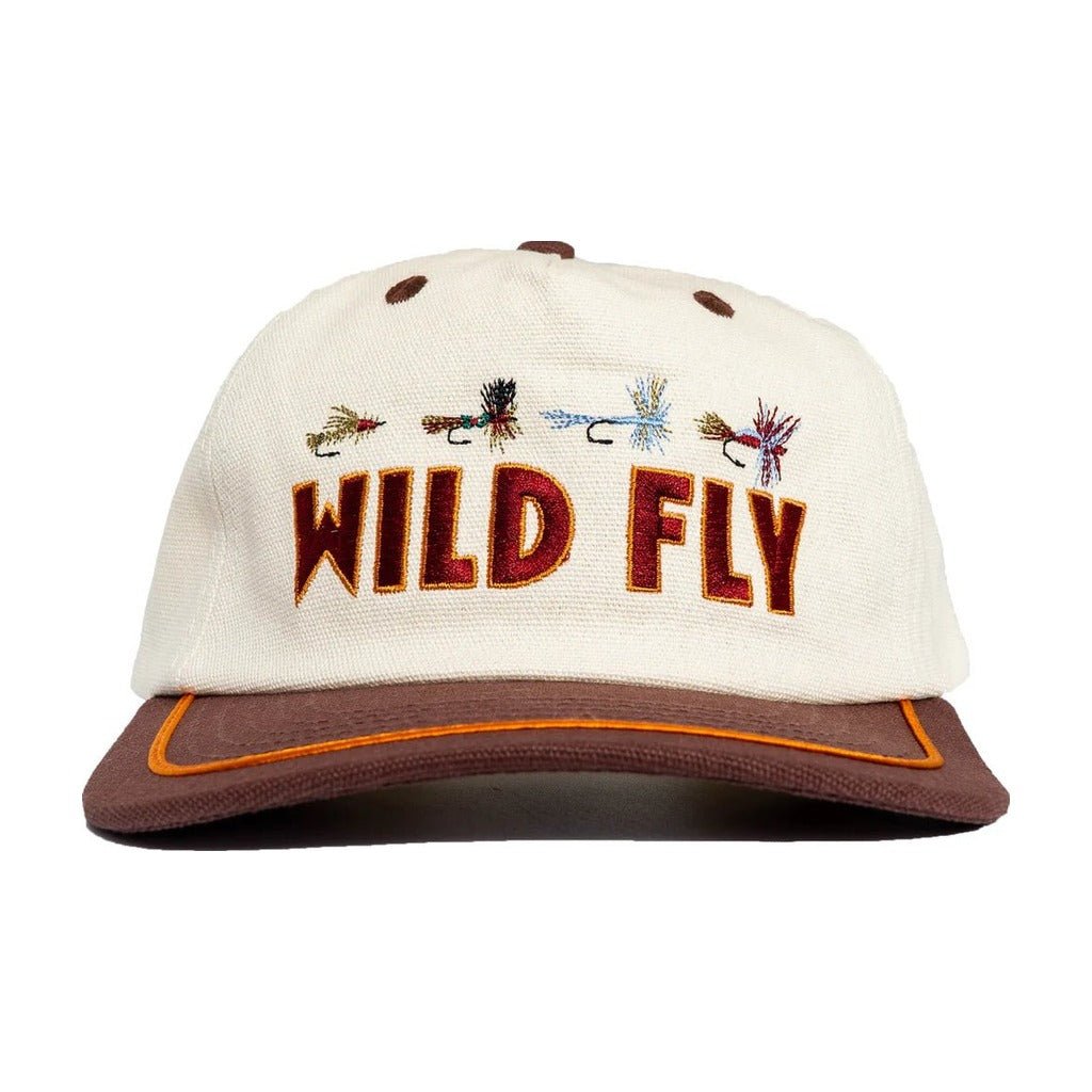 Wild Fly - Classics Snapback Hat - Cream/Brown - Hats - Fly Fish Food