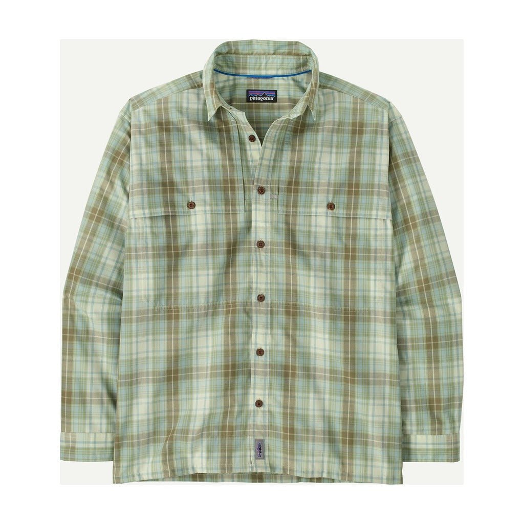 Patagonia - Men's Long - Sleeved Island Hopper Shirt - Longshore: Lichen Green - Apparel - Fly Fish Food