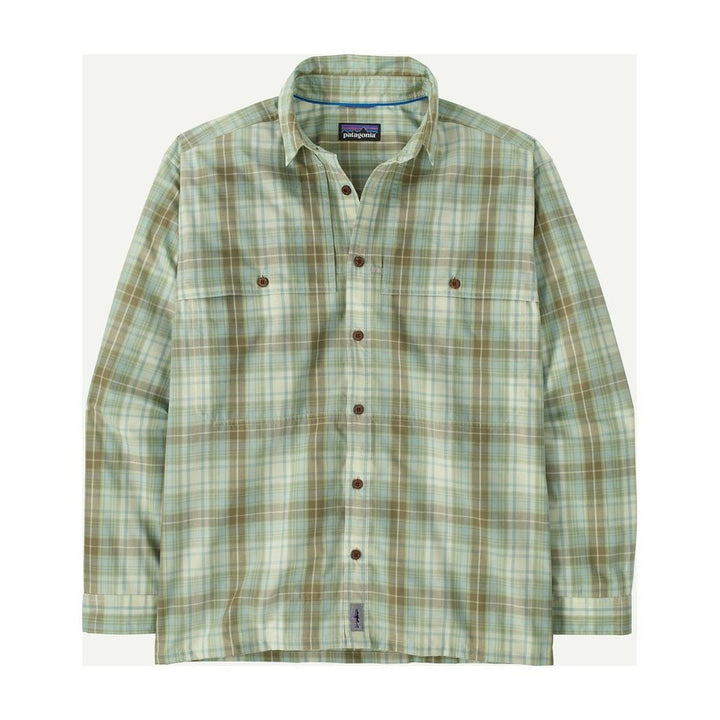 Patagonia - Men's Long - Sleeved Island Hopper Shirt - Longshore: Lichen Green - Apparel - Fly Fish Food