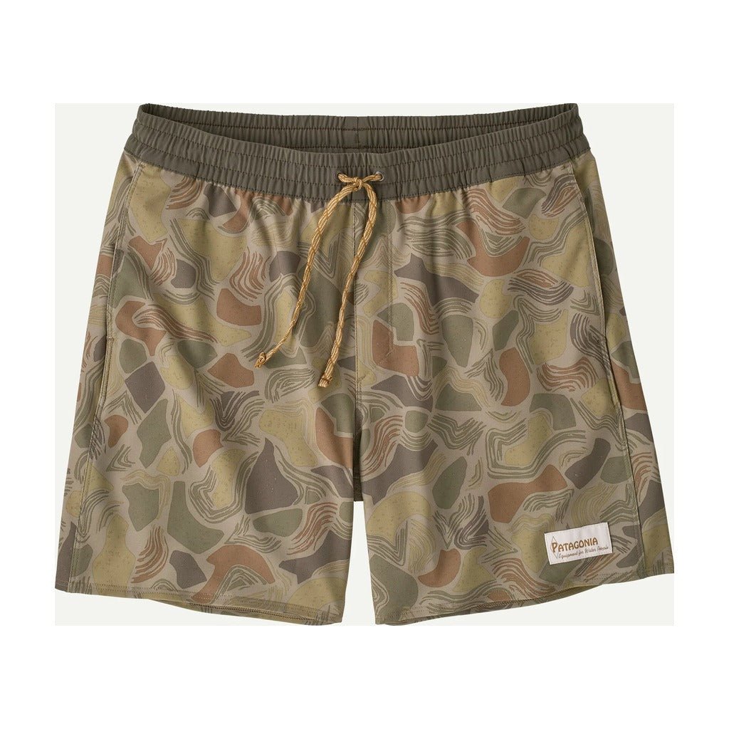 Patagonia - Men's Hydropeak Volley Shorts - 16" - Coastal Edge:Weathered Stone - Apparel - Fly Fish Food