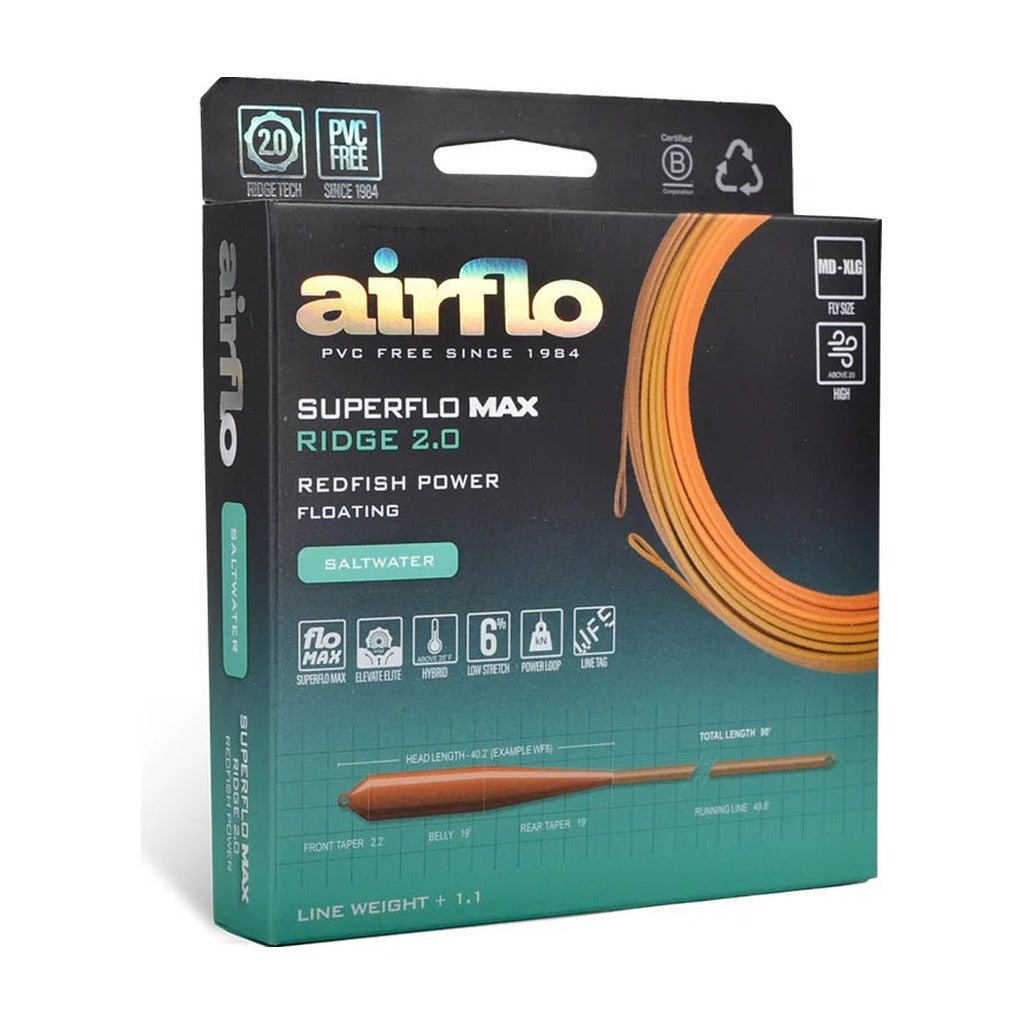Airflo Superflo Max Ridge 2.0 - Redfish Power Taper - Fly Lines - Fly Fish Food