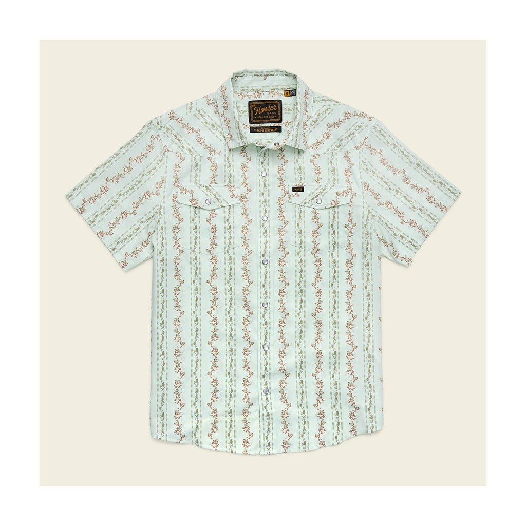 Howler Bros - H Bar B Snapshirt - Hibiscus Ribbons: Mint - Apparel - Fly Fish Food