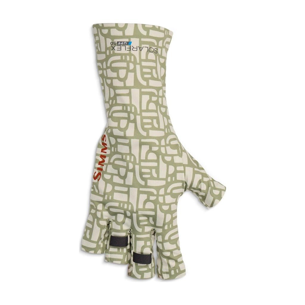Simms - SolarFlex Sun Glove - Block Pale Pine - Apparel - Fly Fish Food