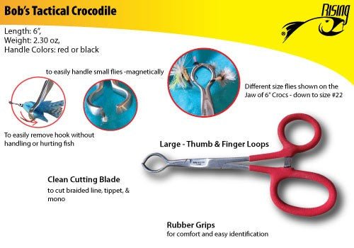 Bob's Tactical Release/Crocodile Pliers - 6" - On Water Accessories - Fly Fish Food