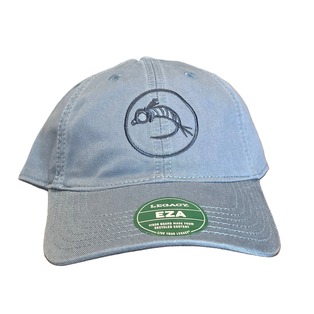 6 Panel - Fly Fish Food Logo Hat - Blue