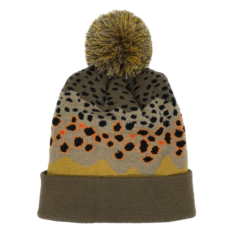RepYourWater Brown Trout Skin Knit Hat *NEW*