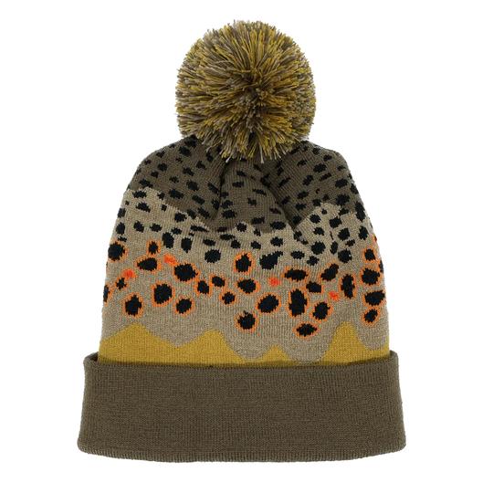RepYourWater Brown Trout Skin Knit Hat