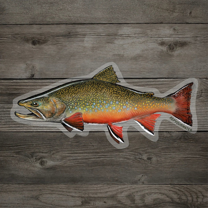 Rep Your Water - Brookie Sticker - Stickers - Fly Fish Food