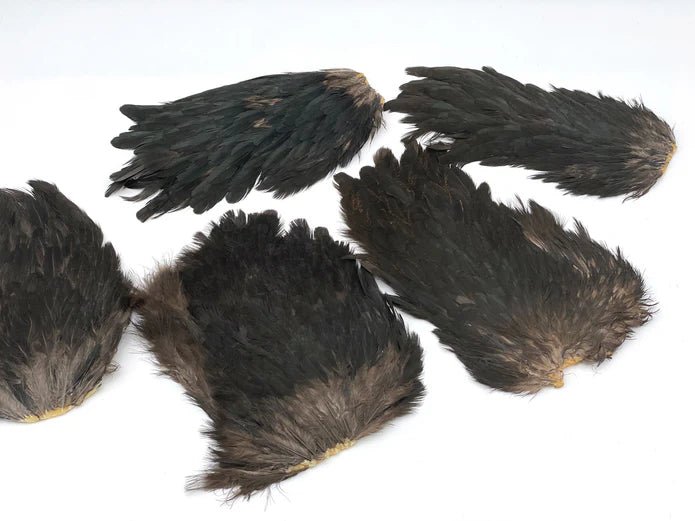 Moonlit India Hen Back Saddles - Feathers & Marabou - Fly Fish Food