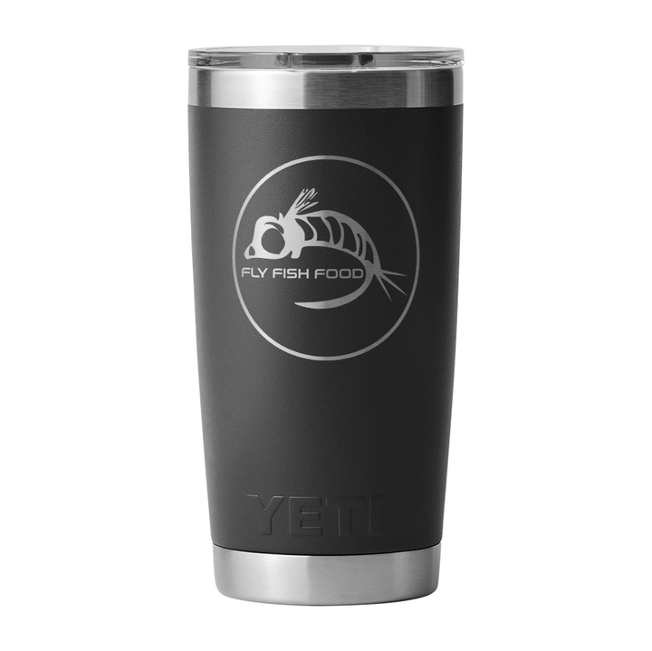 YETI Rambler 20 oz Tumbler- Fly Fish Food Logo