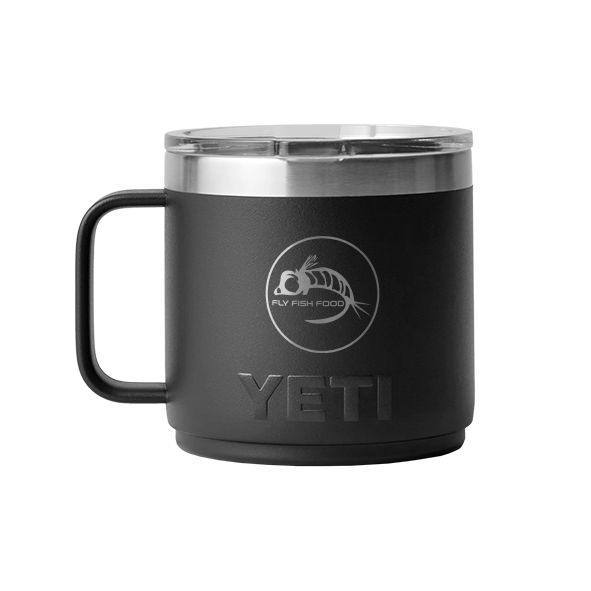 YETI Rambler 14 oz Mug 2.0 - Fly Fish Food Logo