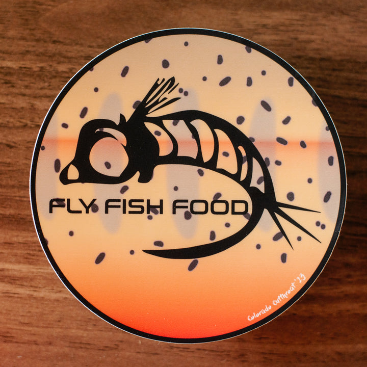 Fly Fish Food Sticker - Colorado Cutthroat Trout (4")
