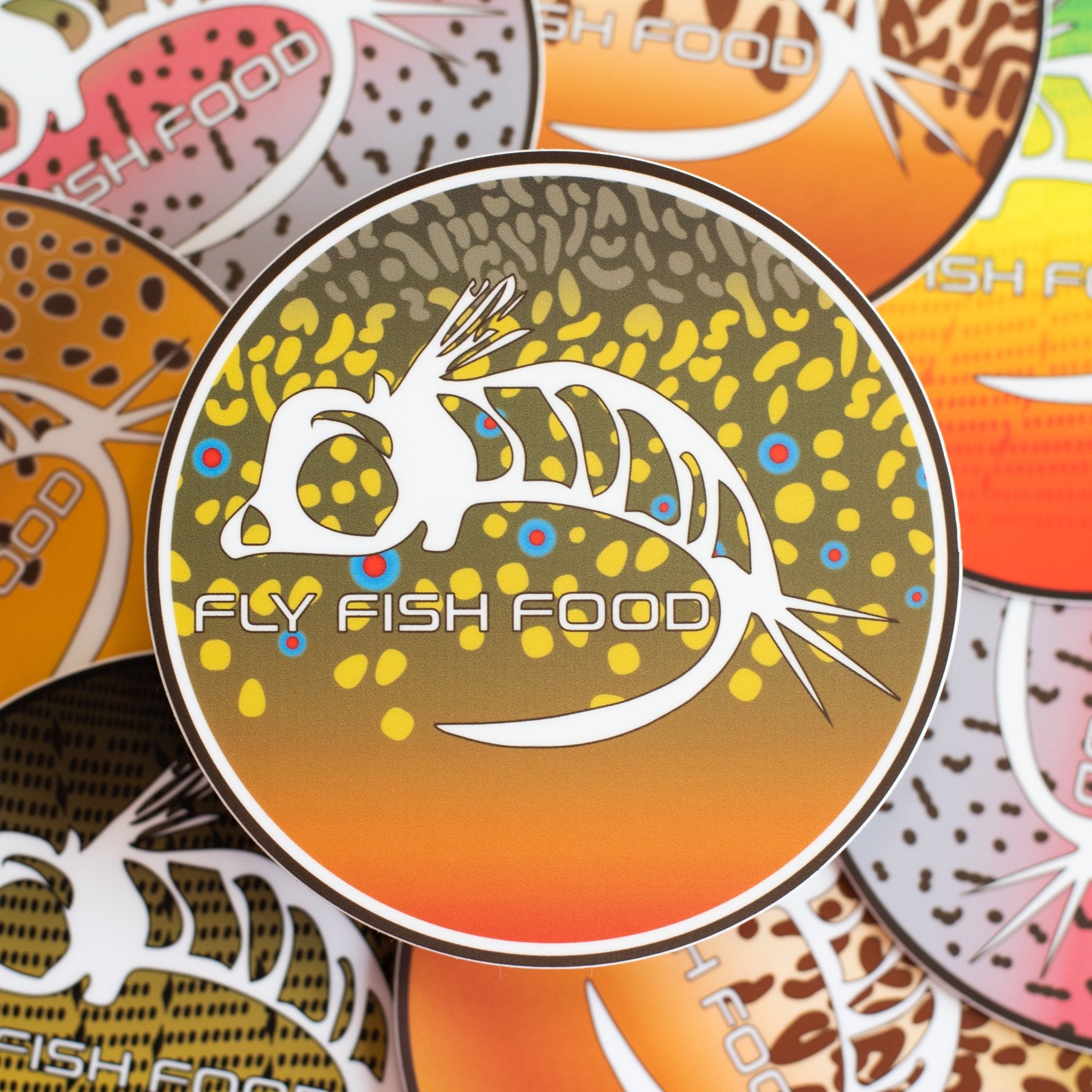 Fly Fish Food Sticker - Brook Trout (4