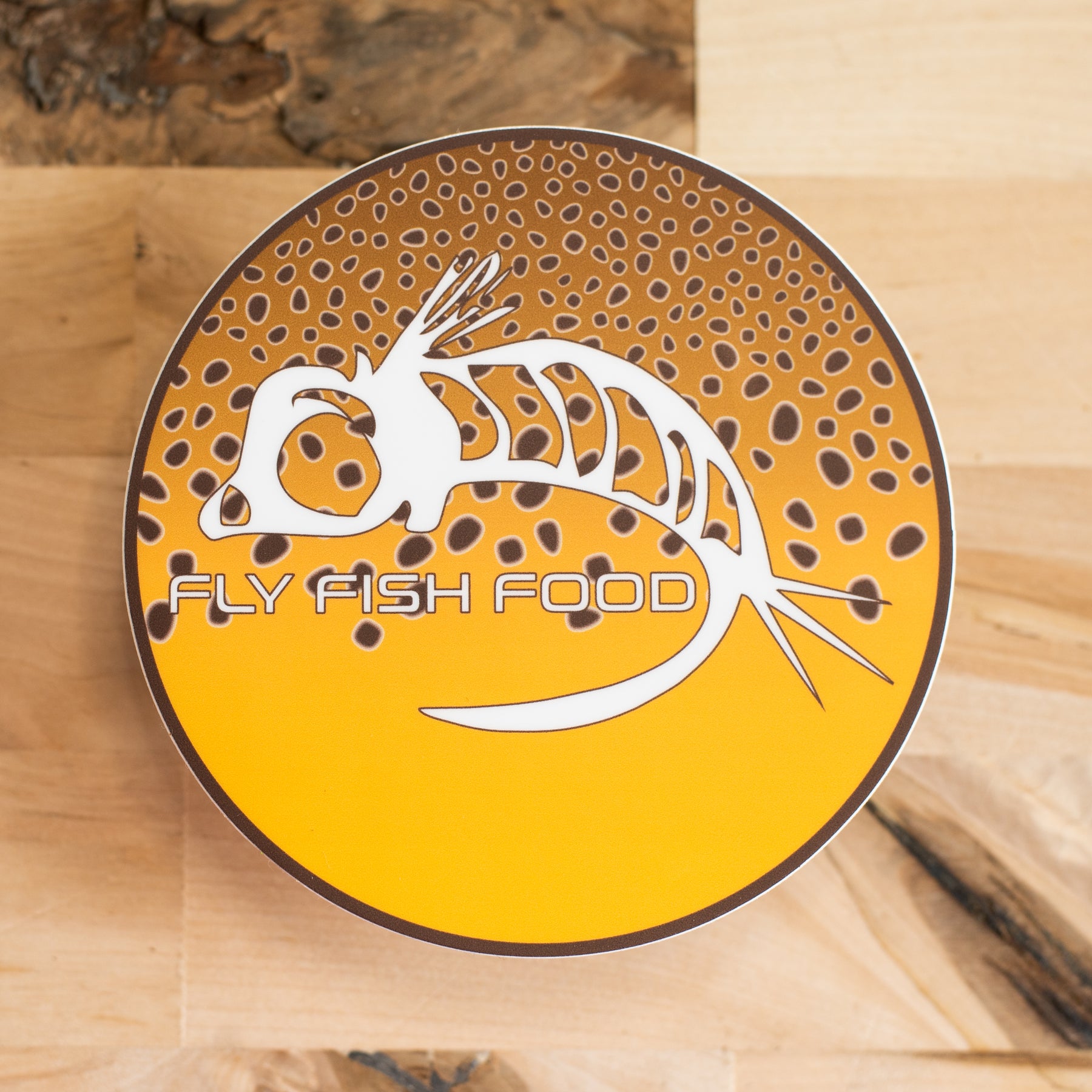Fly Fish Food Sticker - Brown Trout (4)