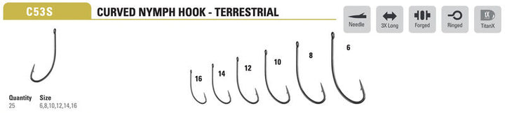 Mustad - Nymph/Dry Hook C53SAP