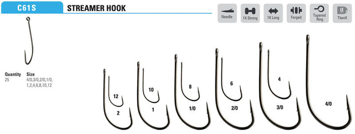 Mustad - Apex Streamer Hook C61SAP