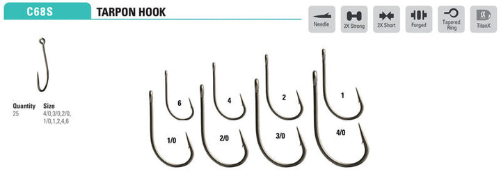 Mustad - Tarpon Hook C68SAP