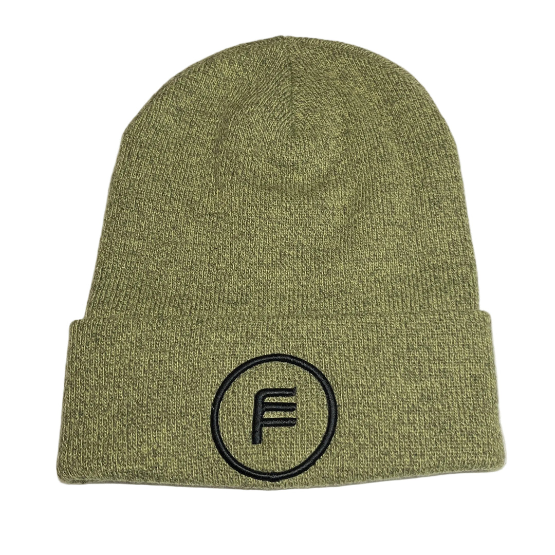Fly Fish Food Anniversary Logo Beanie - Olive