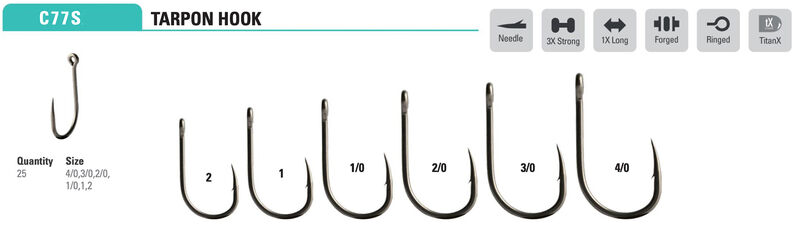 Mustad - Rune Big Game Hook C77SAP