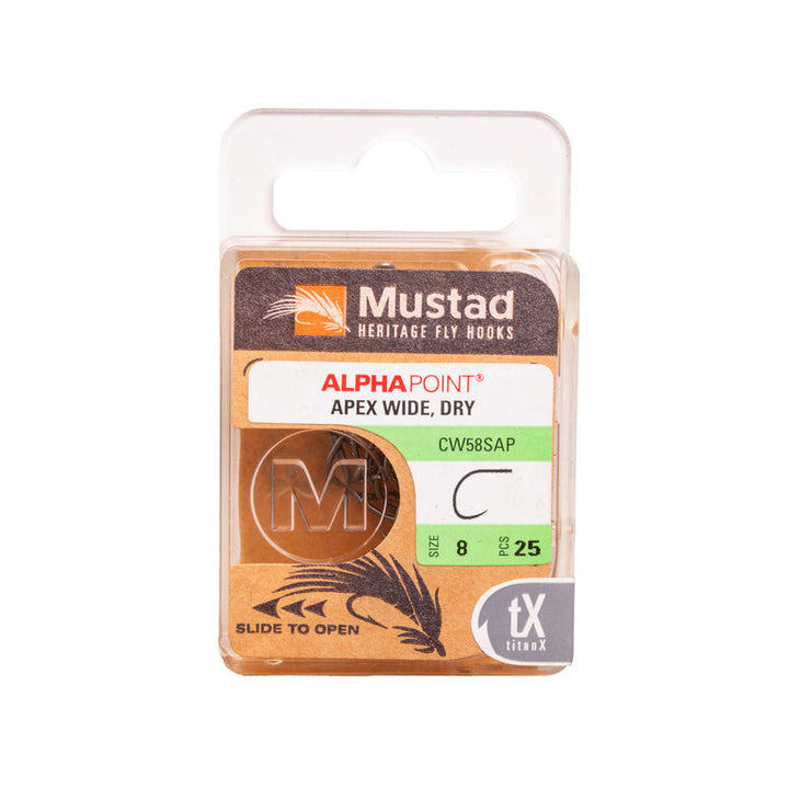 Mustad - Curved Apex Wide Dry Fly Hook CW58SAP