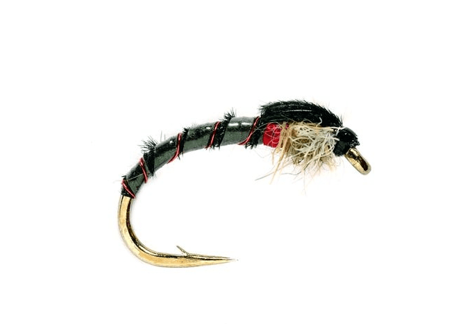Fulling Mill Slow Sink Black & Red, Size 10