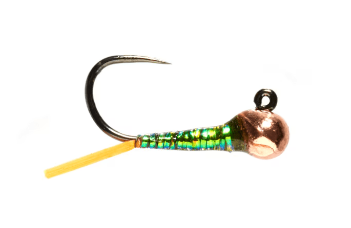 Moore's Next Gen Perdigon Peacock & Orange Barbless - Flies - Fly Fish Food