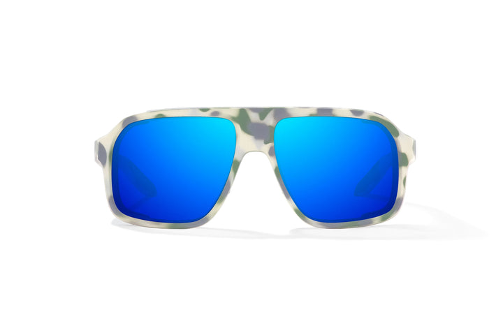 Cocho Marsh Camo Matte / Blue Mirror (Glass)