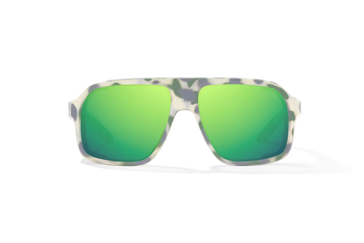 Cocho Marsh Camo Matte / Green Mirror (Glass)