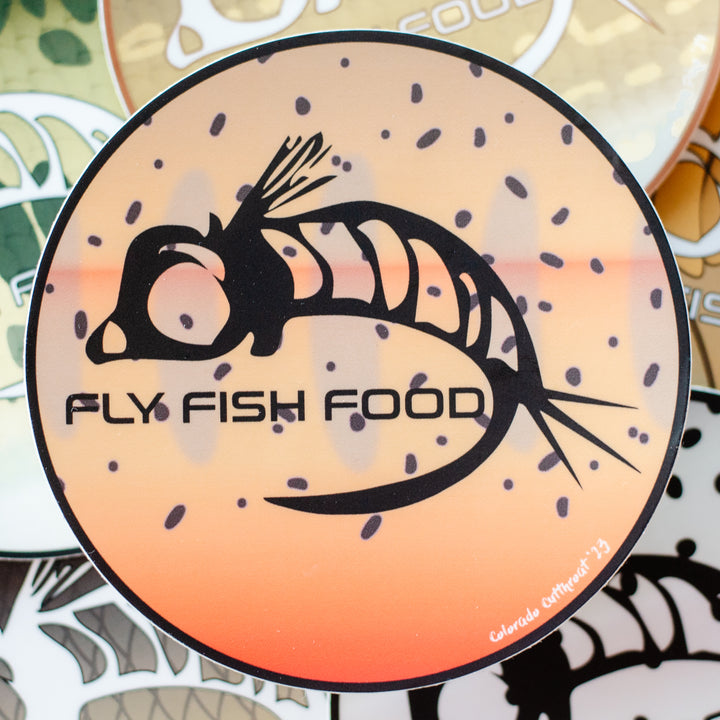 Fly Fish Food Sticker - Colorado Cutthroat Trout (4")