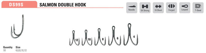 Mustad - Salmon Tube Double Hook DS99SAP