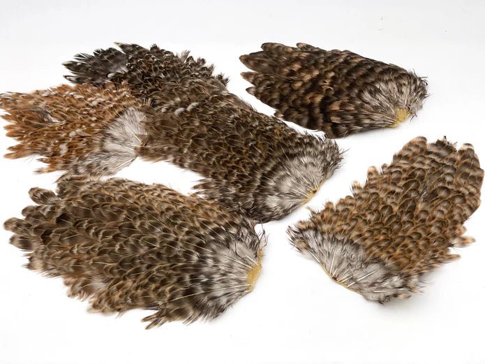 Moonlit India Hen Back Saddles - Feathers & Marabou - Fly Fish Food
